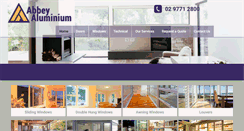 Desktop Screenshot of abbeyaluminium.com.au